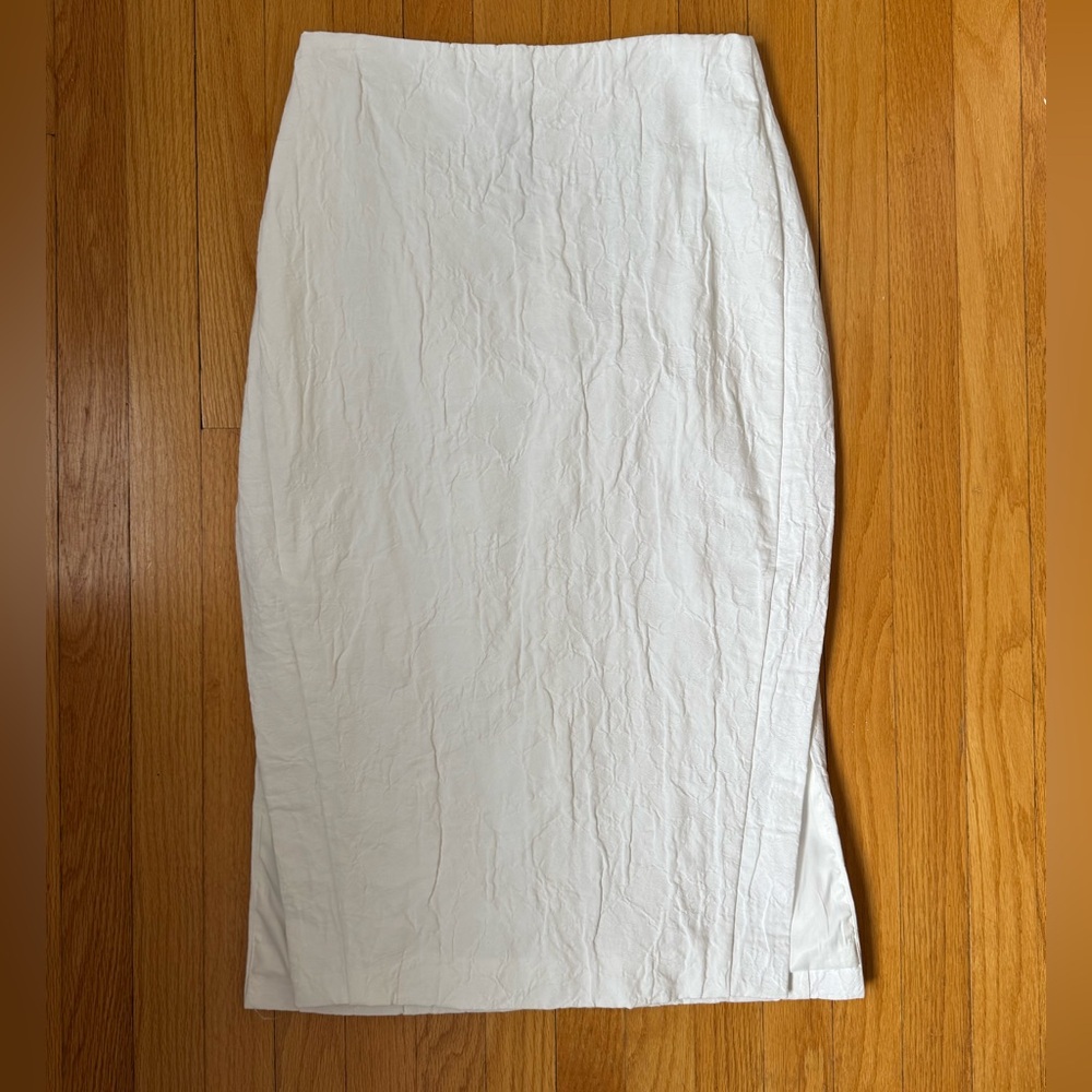 CO. Slit skirt in ivory size 6 NWT